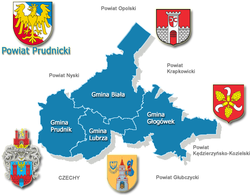 Obszar działania Powiatowego Urzędu Pracy w Prudniku
